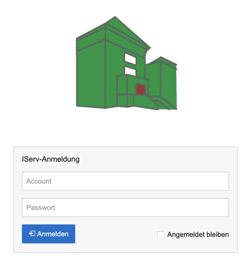 Anmeldeformular von IServ.